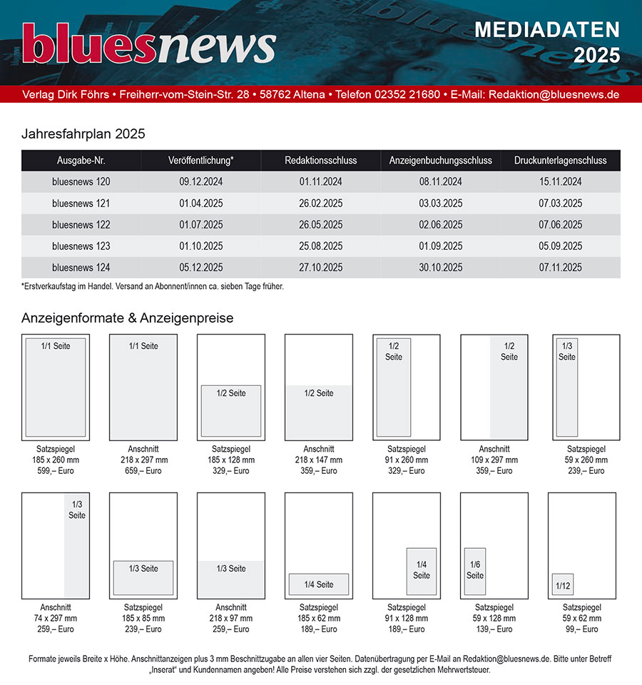 Mediadaten bluesnews